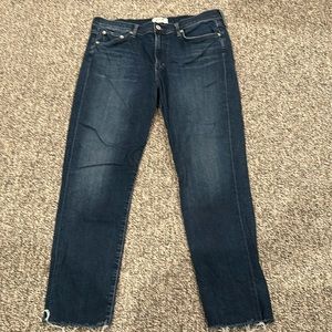 Agolde Raw Hem Ankle Length Jeans Sz 32